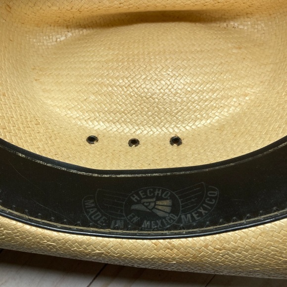 Western straw hat one size unisex imported - Picture 8 of 8